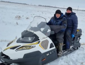 Два часа в сильный ветер и метель искали спасатели столичного рыбака в СКО