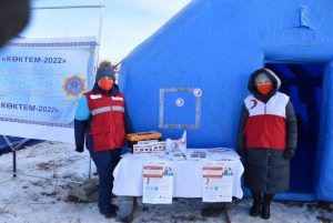 «Көктем-2022»: спасатели «эвакуировали» детей и стариков из мест подтопления 8 «Көктем-2022»: спасатели «эвакуировали» детей и стариков из мест подтопления